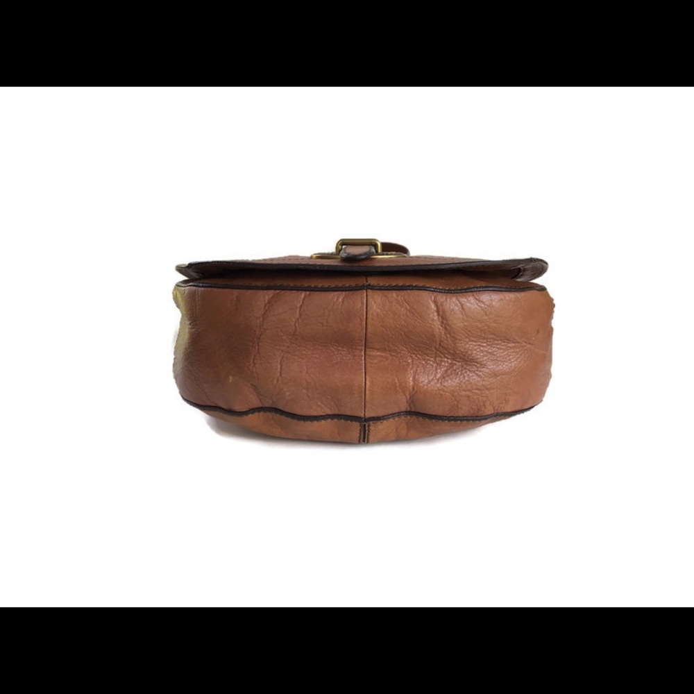 Fossil VRI Saddle Bag Crossbody Brown Leather - Picture 5 of 8